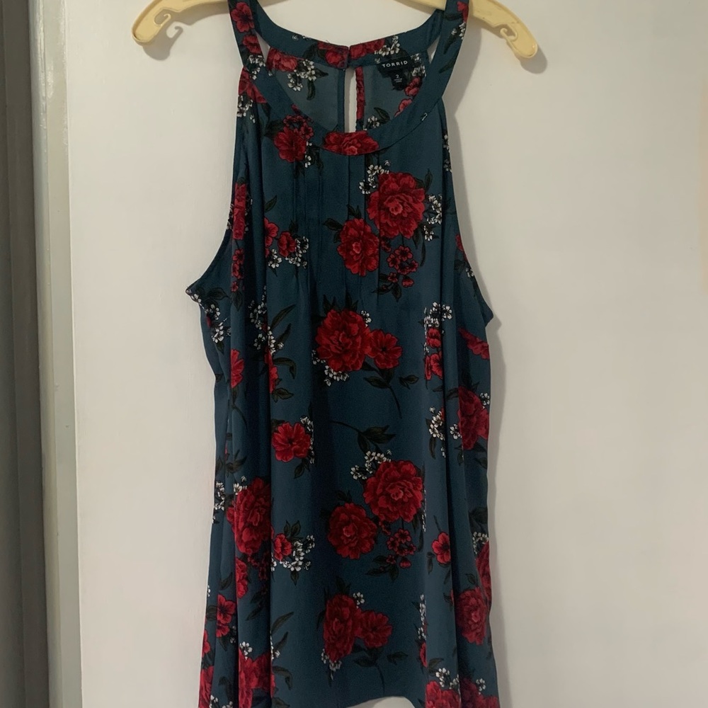 Torrid High Neck Sleeveless Blouse